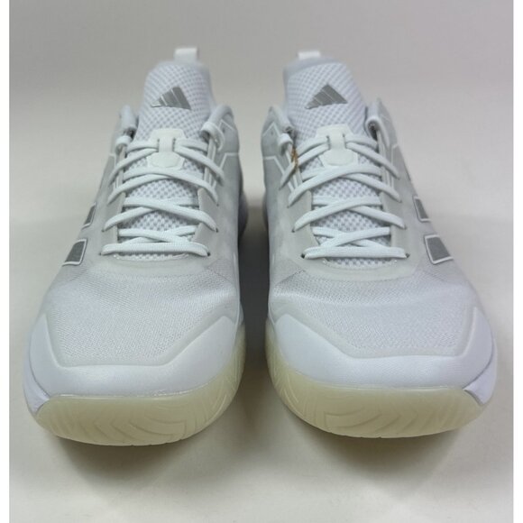 Adidas Defiant Speed Womens 10 White Silver Tennis Shoes Sneakers Low ID1510 - Picture 4 of 8